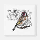 Goldfinch und Rose Magnet (Vorne)