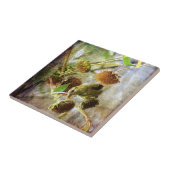 Goldfinch und Sonnenblumen Fliese (Seite)