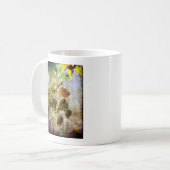 Goldfinch und Sonnenblumen Kaffeetasse (Vorderseite Links)