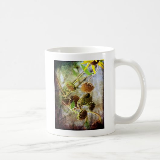 Goldfinch und Sonnenblumen Kaffeetasse (Rechts)