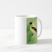 "Goldfinch-Vogel-Kunst-Tasse Kaffeetasse (VorderseiteRechts)