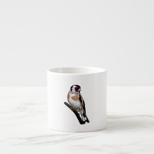 Goldfinch zeichnend espressotasse (Vorderseite)