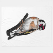 Goldfinch zeichnend fleecedecke (Vorderseite (Horizontal))
