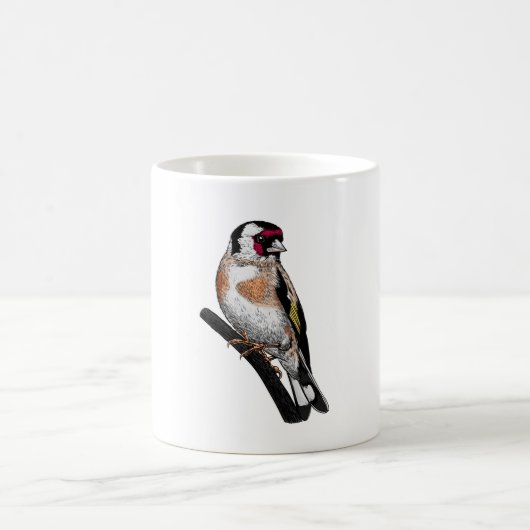 Goldfinch zeichnend kaffeetasse (Mittel)
