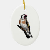 Goldfinch zeichnend Keramik Ornament (Hinten)