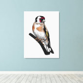Goldfinch zeichnend leinwanddruck (Insitu (Holzboden))