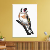 Goldfinch zeichnend leinwanddruck (Insitu (Wohnzimmer))