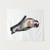 Goldfinch zeichnend wandteppich (Vorderseite (Horizontal))