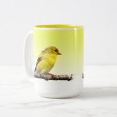 Goldfinch Zweifarbige Tasse (Vorderseite Links)