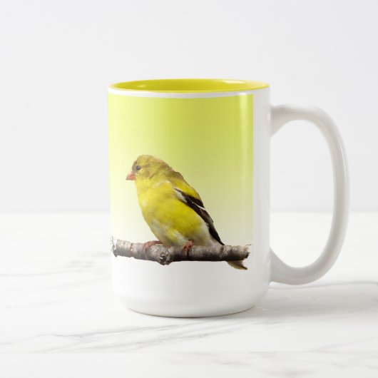 Goldfinch Zweifarbige Tasse (Rechts)