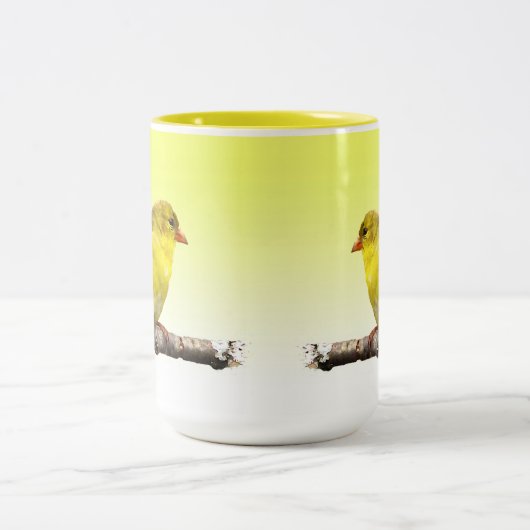 Goldfinch Zweifarbige Tasse (Mittel)