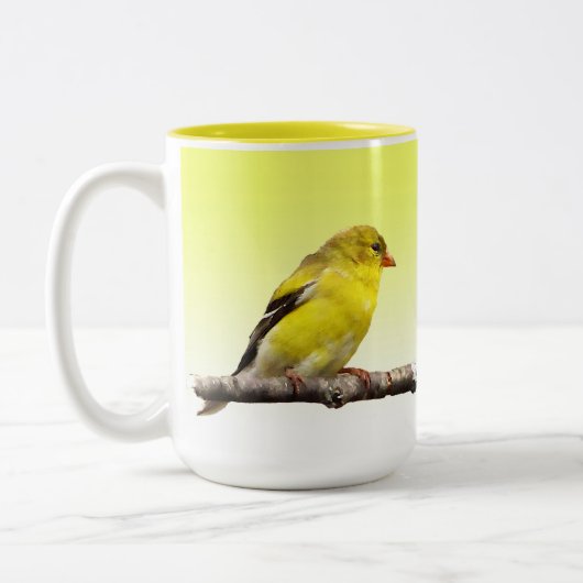 Goldfinch Zweifarbige Tasse (Links)