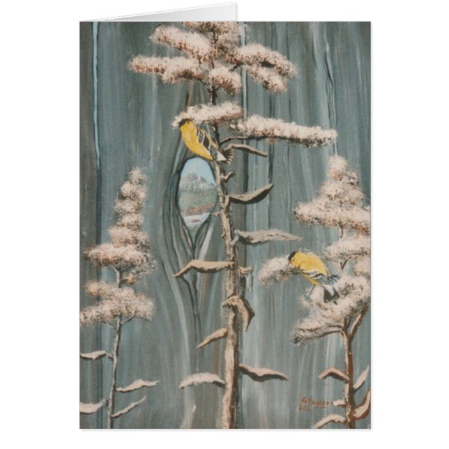 Goldfinches auf einer Niederlassung mit (Vorne)