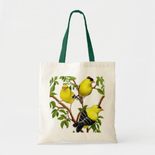 Goldfinches in der Baumast-Tasche Tragetasche