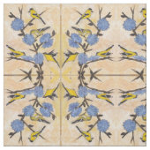 Goldfinches und Zichorie Stoff (Muster)