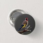 Goldfinchvogel Button (Vorne & Hinten)