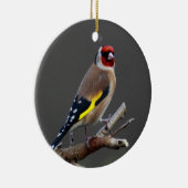 Goldfinchvogel Keramik Ornament (Rechts)
