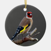 Goldfinchvogel Keramik Ornament (Vorne)