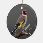 Goldfinchvogel Keramik Ornament (Links)