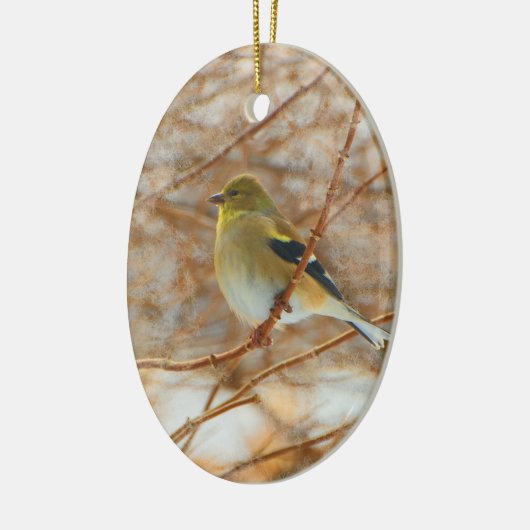 Goldfink Keramikornament (Links)