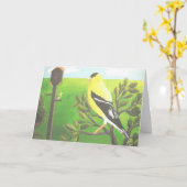 Goldfink-Raum-Anmerkungs-Karte Karte (Gelbe Blume)