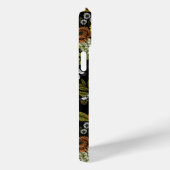 Goldfinken im Garten auf schwarz Case-Mate iPhone Hülle (Rückseite / Rechts)