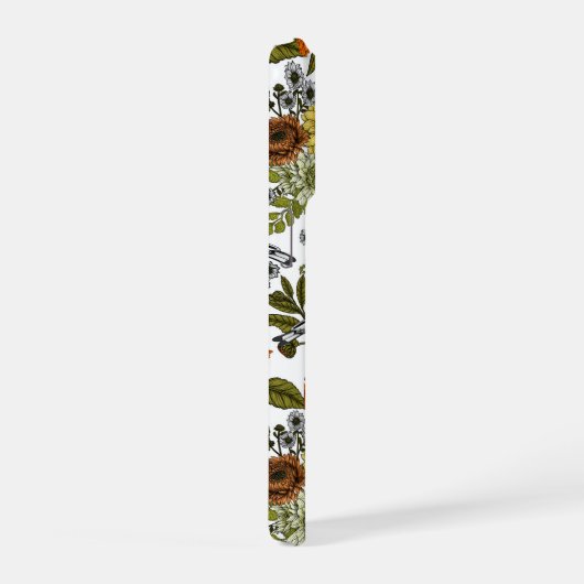 Goldfinken und Blume iPhone Hülle (Rechte Seite)