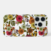 Goldfinken und Blume iPhone Hülle (Rückseite (Horizontal))