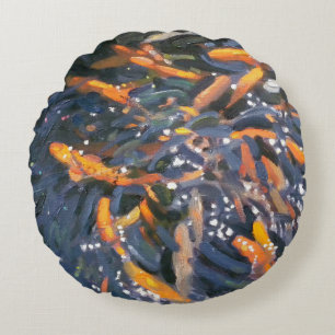 Goldfisch 2010 rundes kissen
