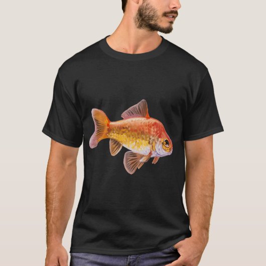 Goldfisch 3 Gemälde T-Shirt (Vorderseite)