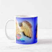 Goldfisch-Adlerkaffee-Tasse Kaffeetasse (Links)
