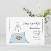 Goldfisch Ankündigung über neue Zuhause (Stehend Vorderseite)