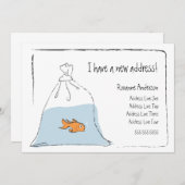 Goldfisch Ankündigung über neue Zuhause (Vorne/Hinten)