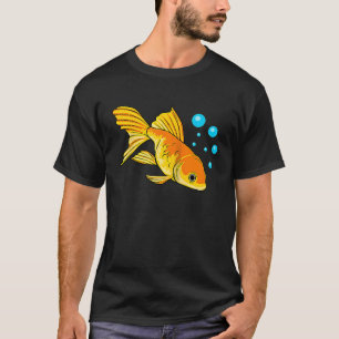 Goldfisch Aquaristik Hobby Süßer Fisch Raglan T-Shirt