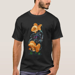 Goldfisch Aquarium Besitzer Design T-Shirt
