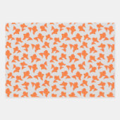 Goldfisch auf grauem Wrapping-Set Geschenkpapier Set (Vorderseite 3)