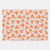 Goldfisch auf grauem Wrapping-Set Geschenkpapier Set (Vorderseite 2)