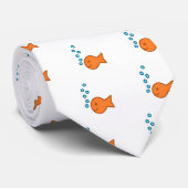 Goldfisch-Blasen Krawatte (Gerollt)