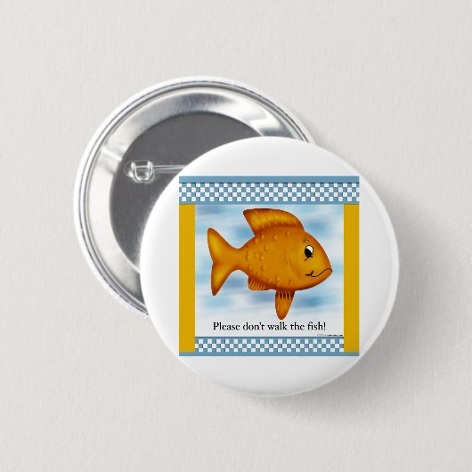 Goldfisch Button (Vorne & Hinten)