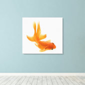 Goldfisch (Carassius auratus) 2 Leinwanddruck (Insitu (Holzboden))