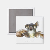 Goldfisch (Carassius auratus) Magnet (Vorderseite/Rückseite)