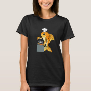 Goldfisch-Chef Ironischer Zitat Süßer Fisch Kochen T-Shirt