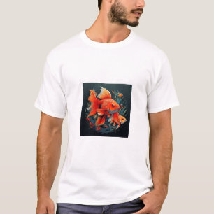 Goldfisch-Design T-Shirt