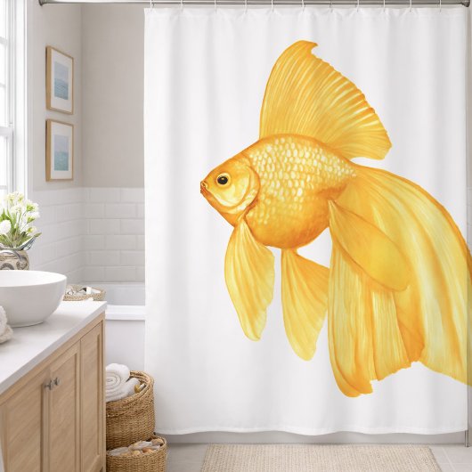 Goldfisch-Duschvorhang Duschvorhang