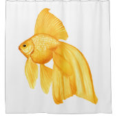 Goldfisch-Duschvorhang Duschvorhang (Vorderseite)