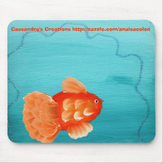 GOLDFISCH EIN SCHWIMMENDES MOUSEPAD