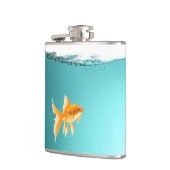Goldfisch-Flasche Flachmann (Links)