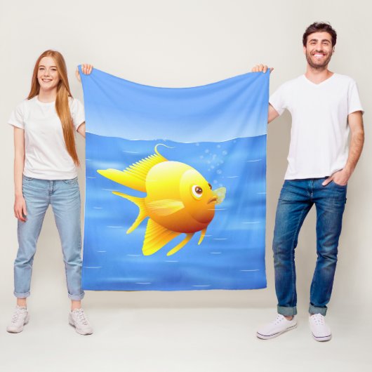 Goldfisch Fleecedecke (Beispiel)