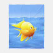 Goldfisch Fleecedecke (Vorderseite)