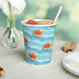 Goldfisch-Geburtstagsparty-Papierbecher Pappbecher